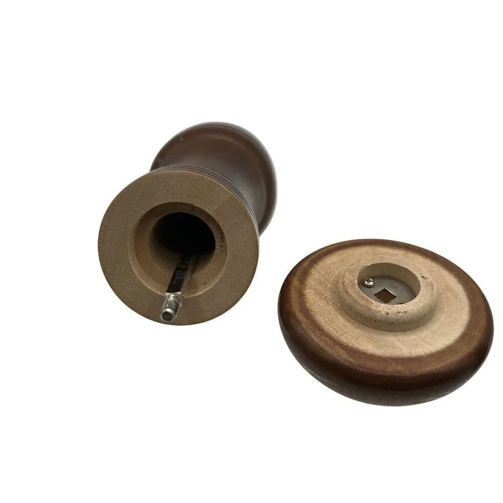 Olde Thompson Walnut Wood Vintage USA Salt Pepper Grinder Set 8.5